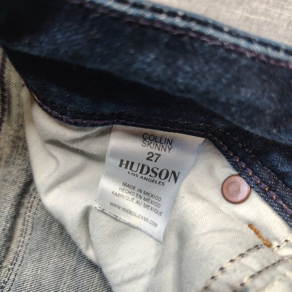 Hudson Jeans Womens Size 27 Dark Wash Collin Flap Pocket Cropped WM422LDLV - Picture 10 of 13